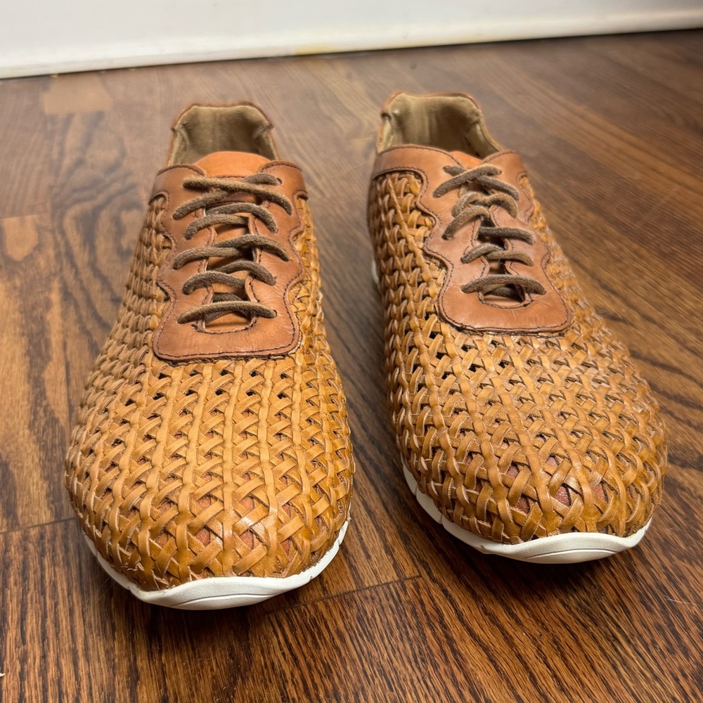 Donald J Pliner Heston WZ Woven Leather Sneakers Men’s 10.5M - Picture 2 of 9